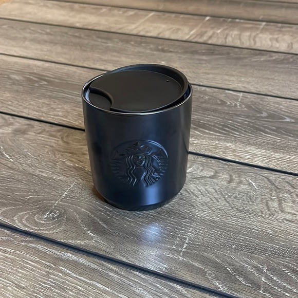 Starbucks Dark Blue Coffee Mug With Lid - Picture 1 of 6